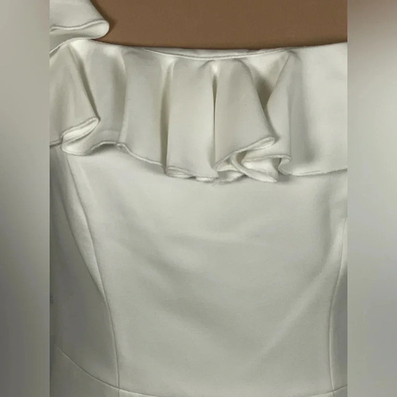 French Connection Whisper‎ Ruffle Square Neck Dress New Size 6 - Picture 7 of 14